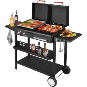 Llamaviva Charcoal and Gas Grill Combo