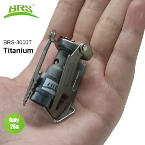 BRS Gas Stove Mini Titanium Camping
 Gas Burner 25g Ultralight Gas Cooker BRS-3000T