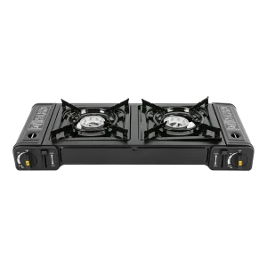 Portable Propane Gas Stove –
 Compact Outdoor Camping Cooker
 with Safety Lock & Carrying Case