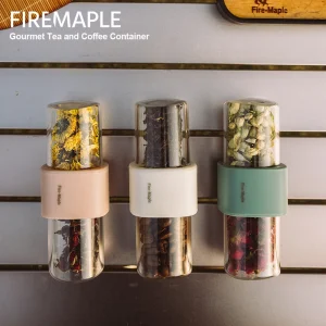 FIREMAPLE Portable Tea Coffee Jar Container Outdoor Kitchen Fall Resistant Seasoning Can Double End Bottle