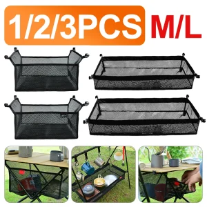 Portable Folding Table Storage Net