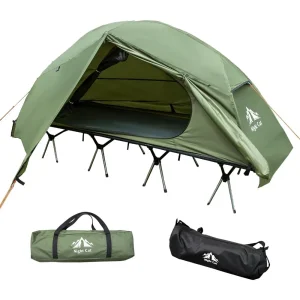 Camping Cot Tent - Waterproof
 1-Person Off-Ground Combo