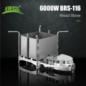 BRS 6000W Outdoor Wood Burning Stove 
Foldable Lightweight Firewood Furnace Charcoal 
 Electronic Blower Stove BRS-116